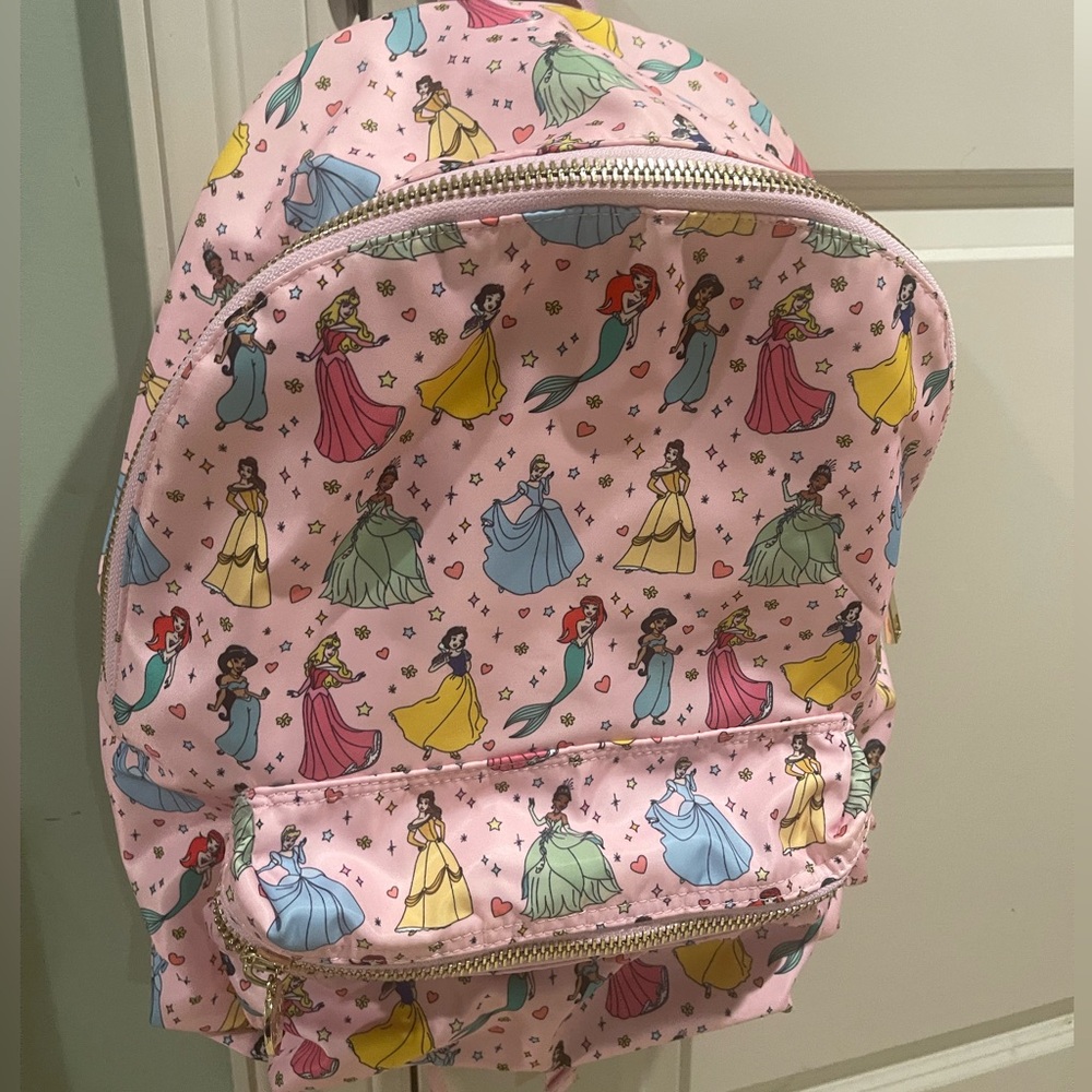 Stoney Clover Lane Large Pink Never Stop Dreaming Princess Backpack.